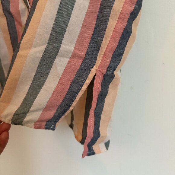 Madewell | Bedtime Pajama Top in Rainbow Stripe Size XXS - Picture 5 of 8